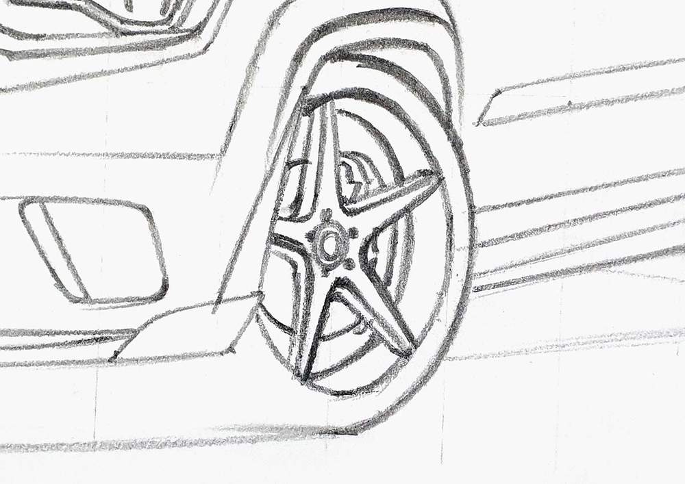 How To Draw A Jeep Grand Cherokee Trackhawk - Simple Step-By-Step Tutorial